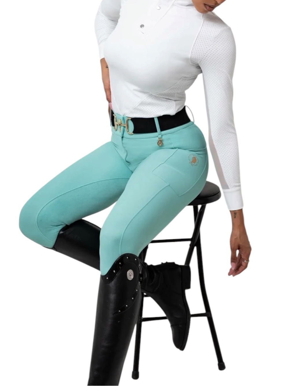 SYNC Mint Limited Edition Full Seat Riding Pants Equestrian NWOT Size XS